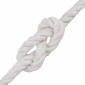 vidaXL Cotton Twine 4 mm 50 m Λευκό 100% Βαμβάκι