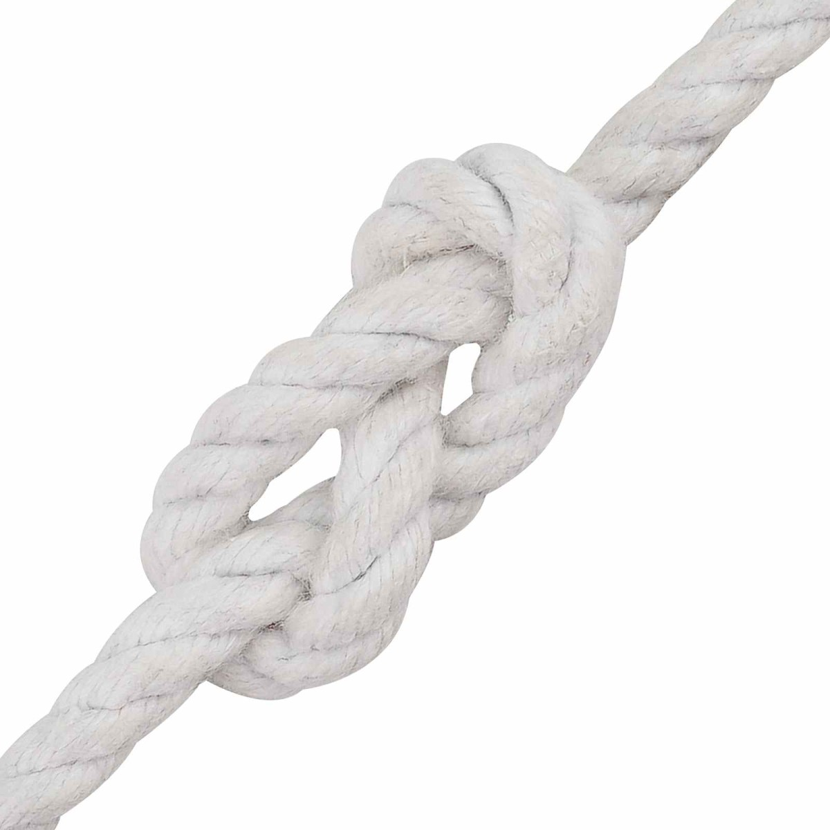 vidaXL Κωτόσχοινo 6 mm 100 m Λευκό 100% Βαμβάκι
