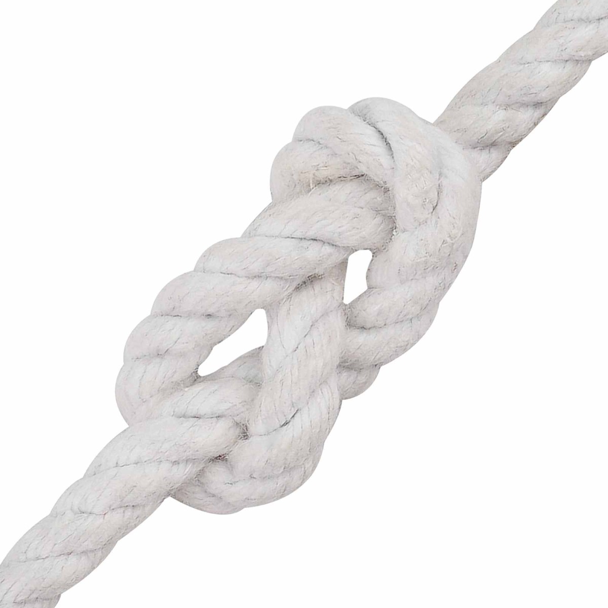 vidaXL Κωτόσχοινo 8 mm 50 m Λευκό 100% Βαμβάκι