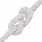 vidaXL Κωτόσχοινo 8 mm 500 m Λευκό 100% Βαμβάκι