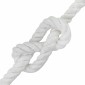 vidaXL Κωτόσχοινo 10 mm 25 m Λευκό 100% Βαμβάκι
