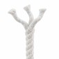 vidaXL Κωτόσχοινo 10 mm 25 m Λευκό 100% Βαμβάκι
