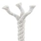vidaXL Κωτόσχοινo 14 mm 25 m Λευκό 100% Βαμβάκι