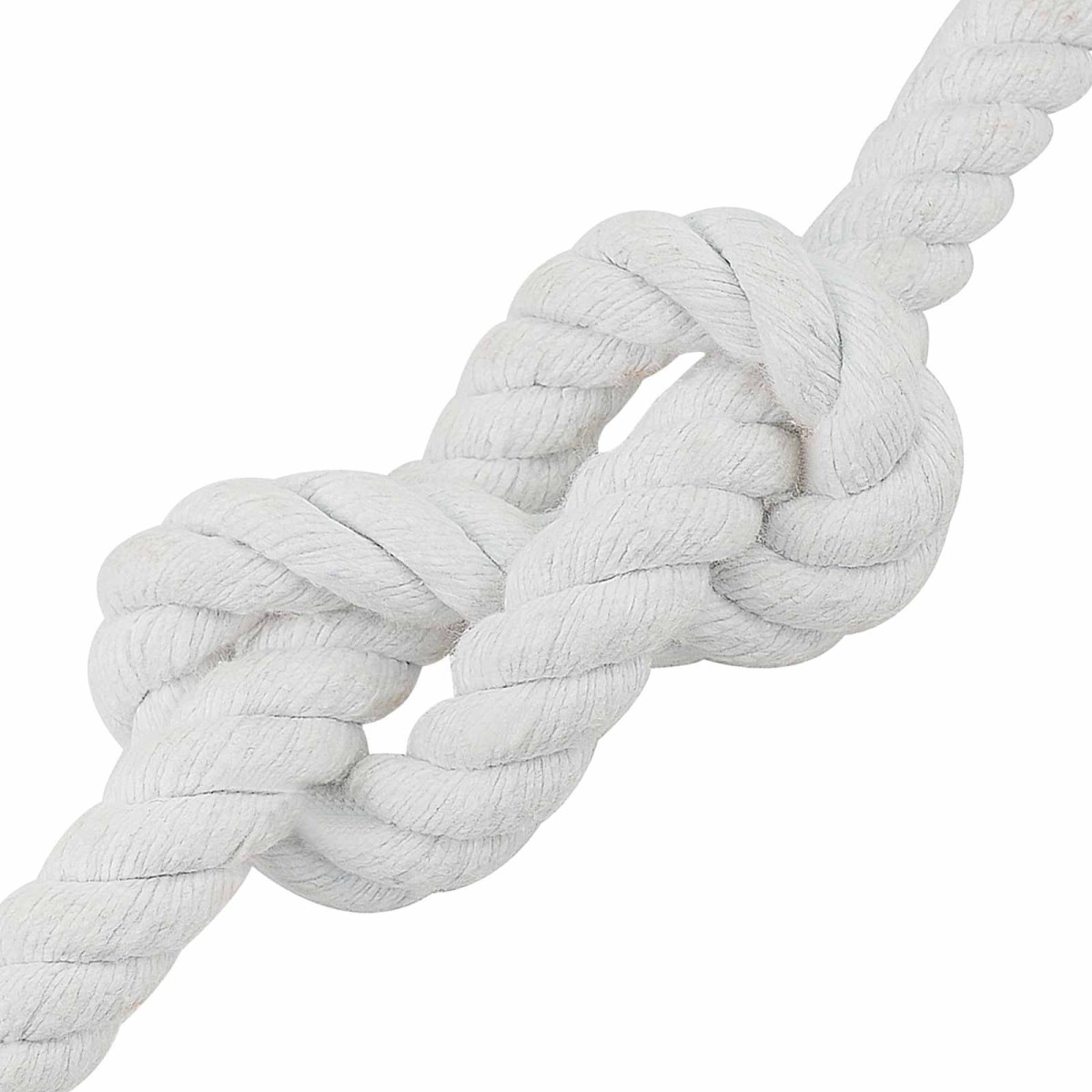 vidaXL Κωτόσχοινo 16 mm 50 m Λευκό 100% Βαμβάκι