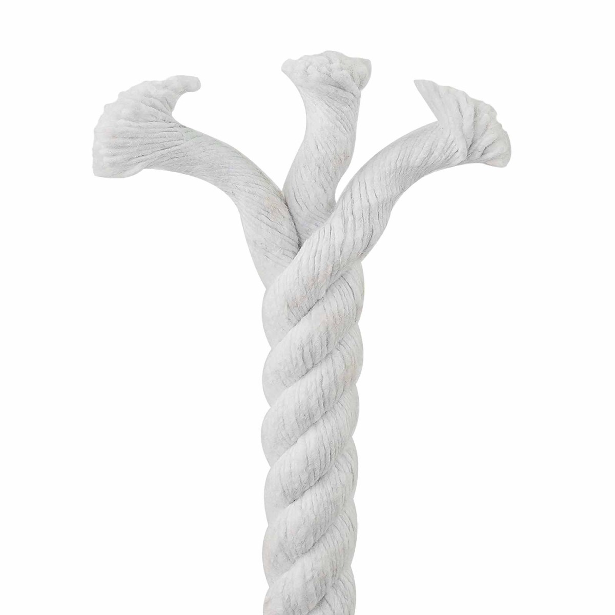 vidaXL Κωτόσχοινo 16 mm 50 m Λευκό 100% Βαμβάκι