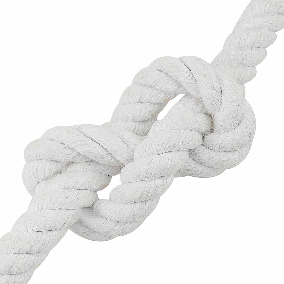 vidaXL Κωτόσχοινo 20 mm 25 m Λευκό 100% Βαμβάκι
