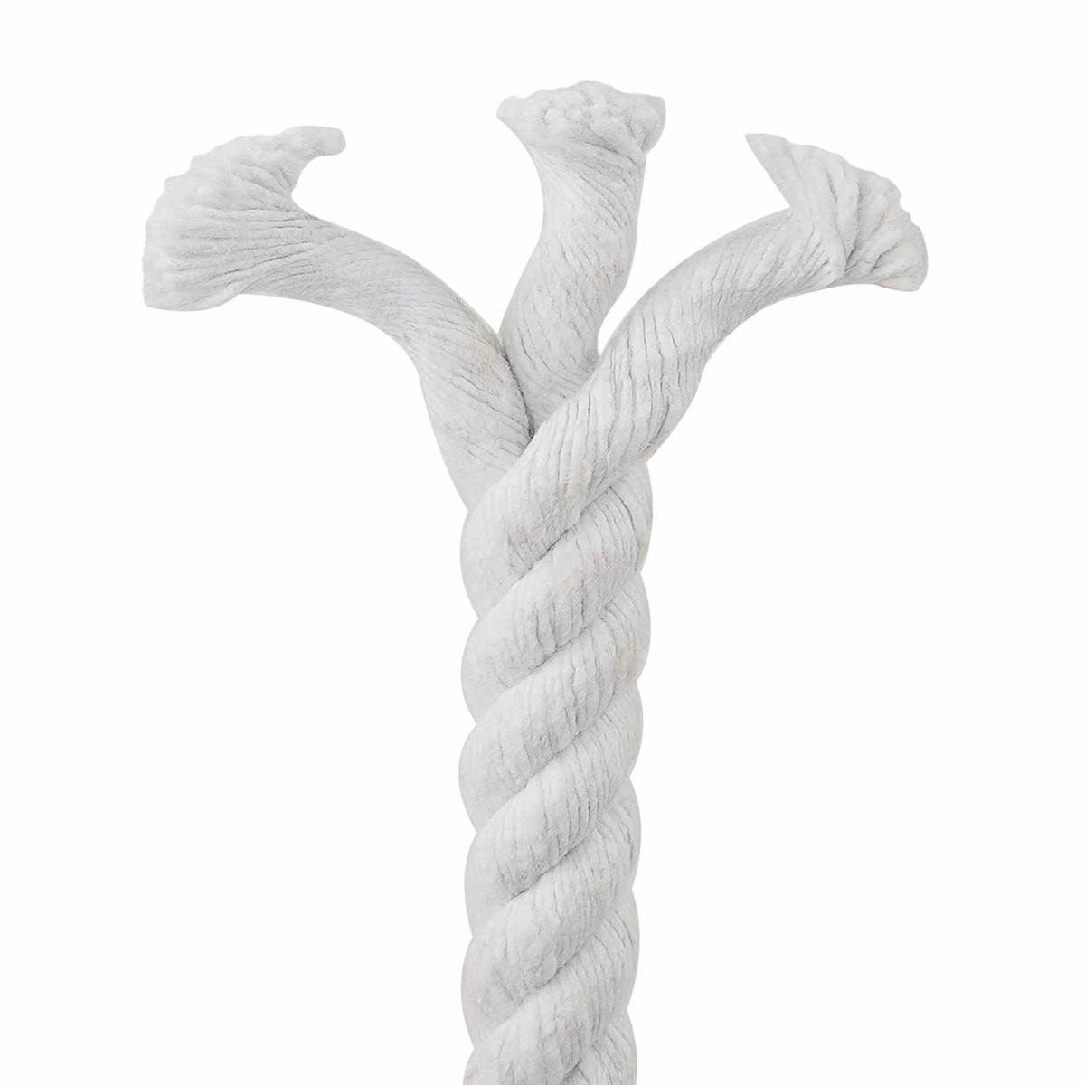 vidaXL Κωτόσχοινo 20 mm 25 m Λευκό 100% Βαμβάκι