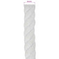 vidaXL Κωτόσχοινo 24 mm 50 m Λευκό 100% Βαμβάκι