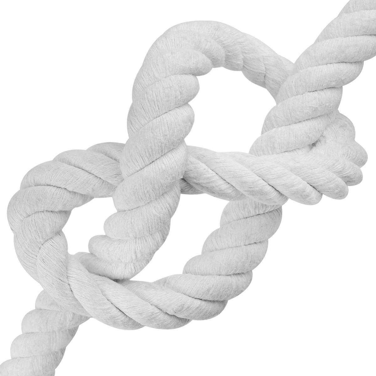 vidaXL Κωτόσχοινo 36 mm 25 m Λευκό 100% Βαμβάκι