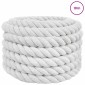 vidaXL Κωτόσχοινo 40 mm 10 m Λευκό 100% Βαμβάκι