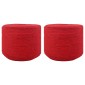 vidaXL Cotton Twine 2 τμχ. 2 mm 100 m Κόκκινο 100% Βαμβάκι
