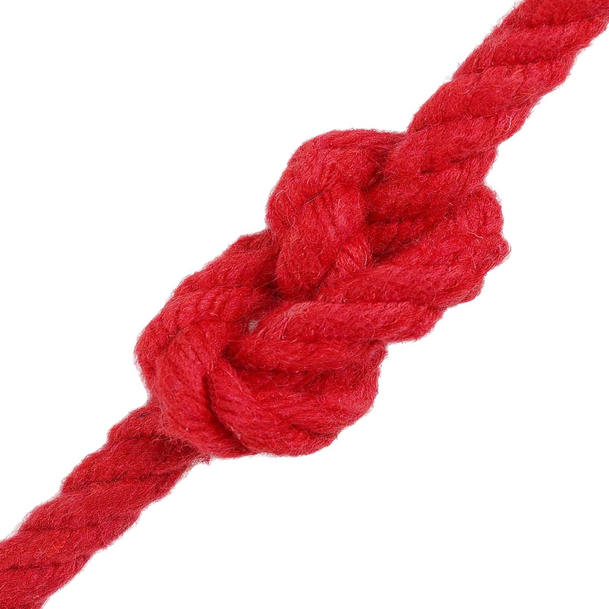 vidaXL Κωτόσχοινo 8 mm 25 m Κόκκινο 100% Βαμβάκι