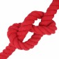 vidaXL Κωτόσχοινo 60 mm 5 m Κόκκινο 100% Βαμβάκι