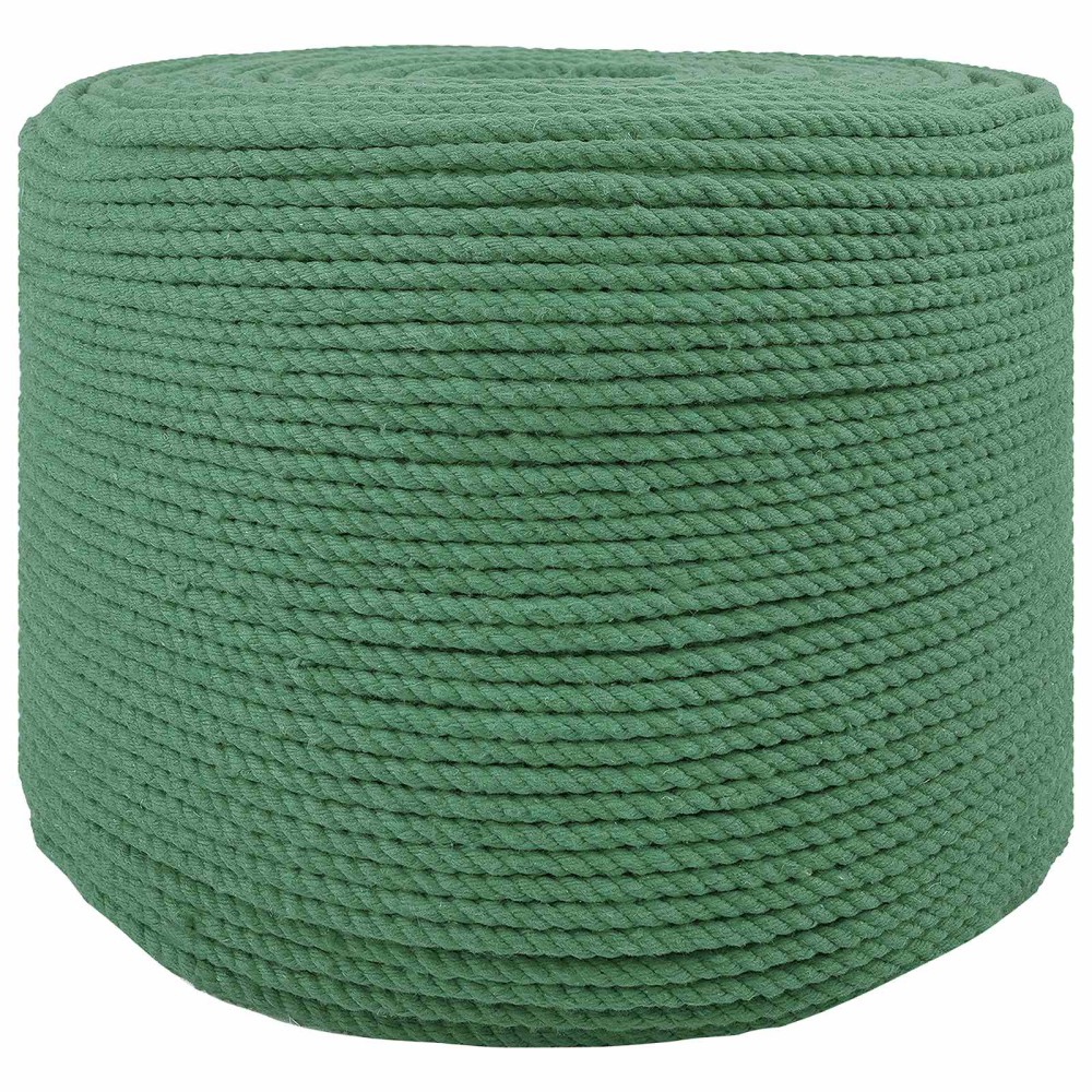 vidaXL Cotton Twine 4 mm 250 m Πράσινο 100% Βαμβάκι