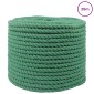 vidaXL Κωτόσχοινo 12 mm 25 m Πράσινο 100% Βαμβάκι
