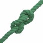 vidaXL Κωτόσχοινo 12 mm 50 m Πράσινο 100% Βαμβάκι
