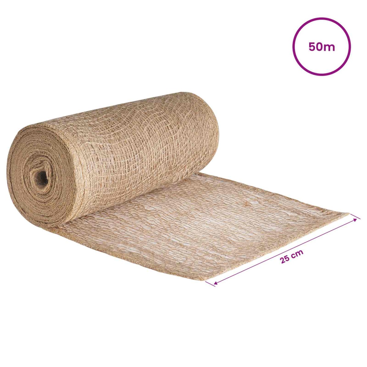 vidaXL Ρολό από Τζute 25 x 5000 εκ