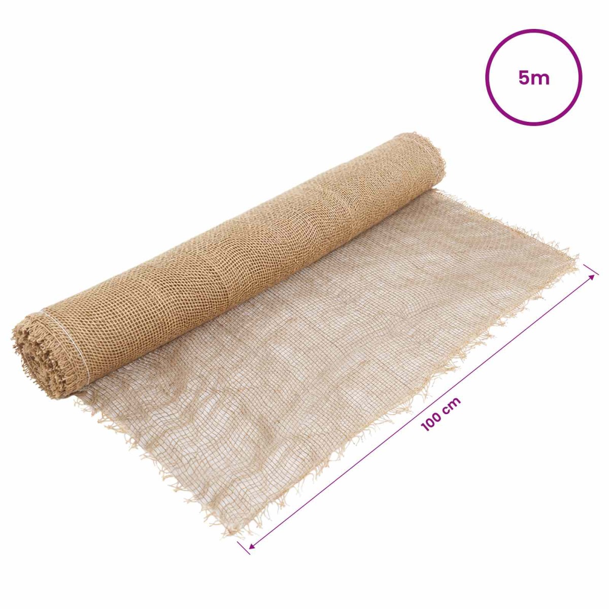 vidaXL Ρολό από Τζute 100 x 500 cm