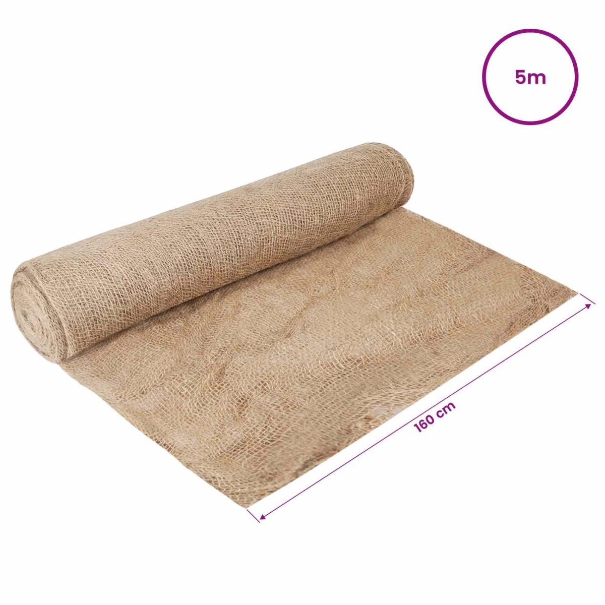 vidaXL Ρολό από Τζute 160 x 500 cm