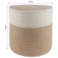 vidaXL Σετ Γλαστρών 2 τμχ. Φυσικό και Λευκό Ø 28 x 28 εκ
