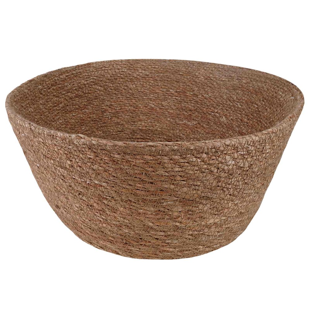 vidaXL Γλάστρα με Χερούλια Φυσικό Ø 45 x 36 cm 100% Θαλασσόχορτο