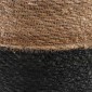 vidaXL Γλάστρα με Χερούλια Μαύρο Ø 45 x 36 cm 100% Θαλασσόχορτο