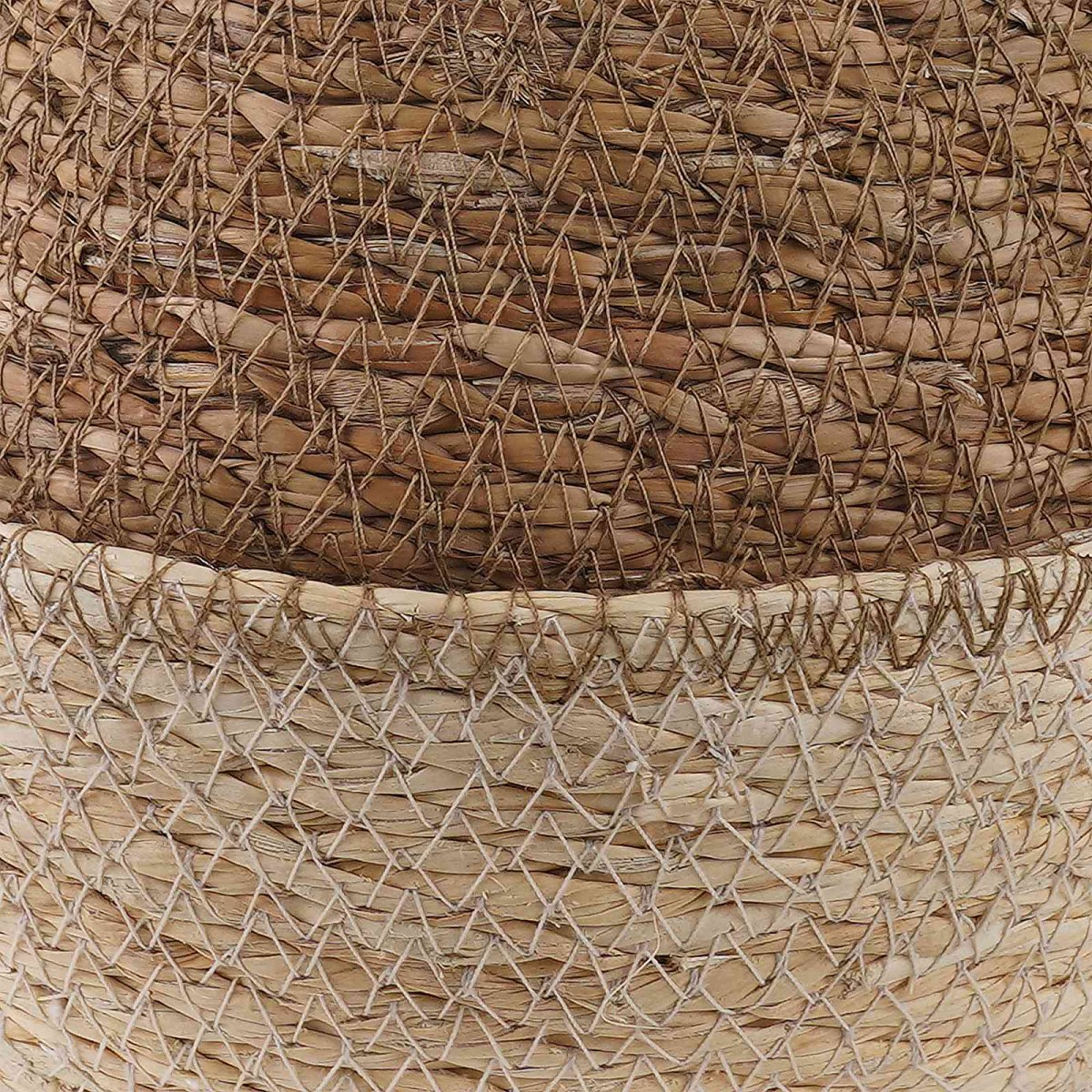 vidaXL Γλάστρα με Χερούλια Λευκό Ø 22 x 20 cm 100% Θαλασσόχορτο