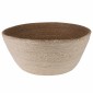 vidaXL Γλάστρα με Χερούλια 2 τμχ. Λευκό Ø 32 x 32 cm 100% Θαλασσόχορτο