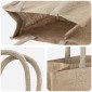 vidaXL Τσάντες από γιούτα 5 Φυσικό 26 x 22 x 14 εκ 100% Γιούτα Τοσσά