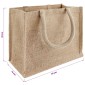 vidaXL Τσάντες από γιούτα 10 Φυσικό 26 x 22 x 14 εκ 100% Γιούτα Τοσσά