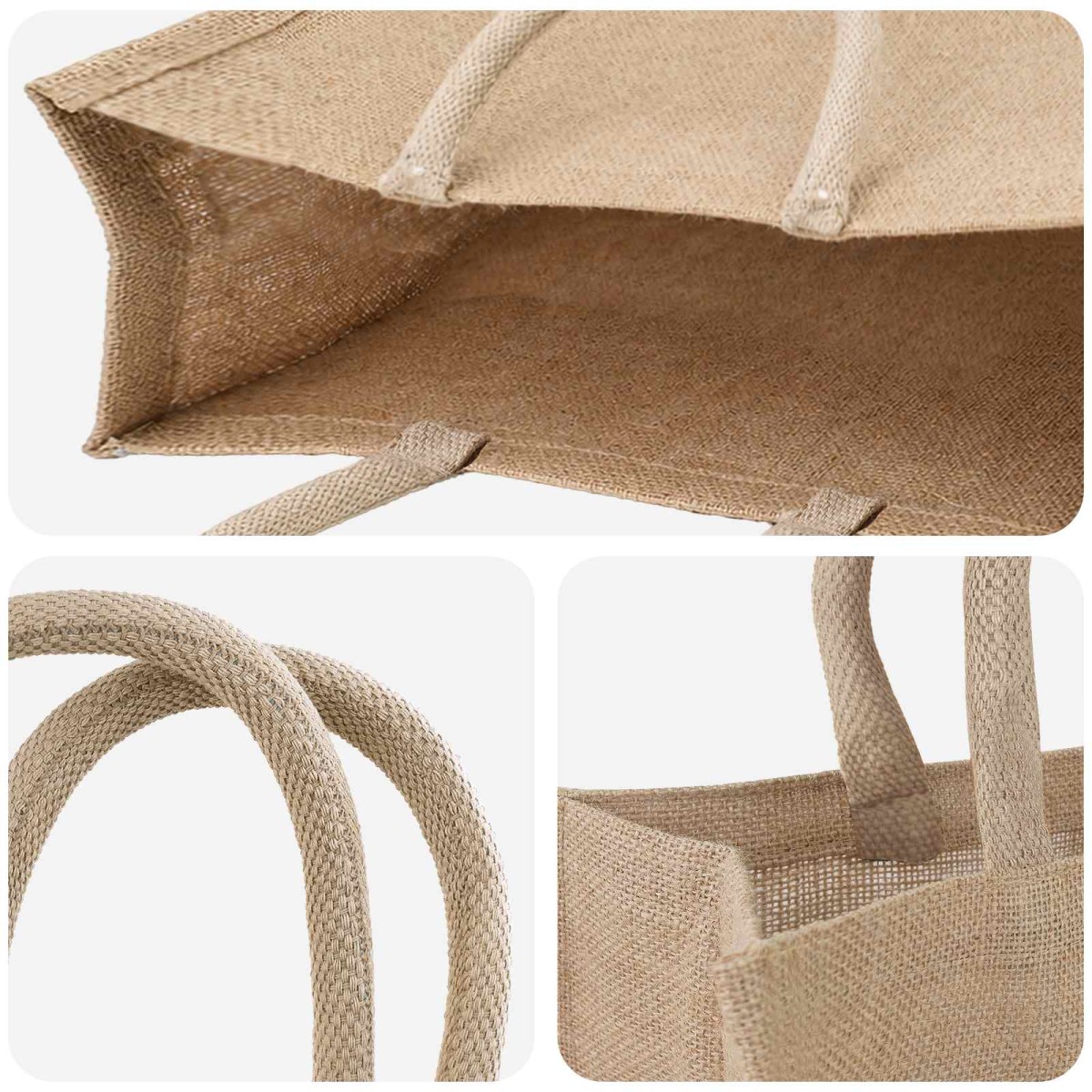 vidaXL Τσάντες από γιούτα 10 Φυσικό 42 x 33 x 19 εκ 100% Γιούτα Τοσσά