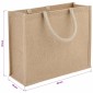 vidaXL Τσάντες από γιούτα 10 Φυσικό 42 x 33 x 19 εκ 100% Γιούτα Τοσσά