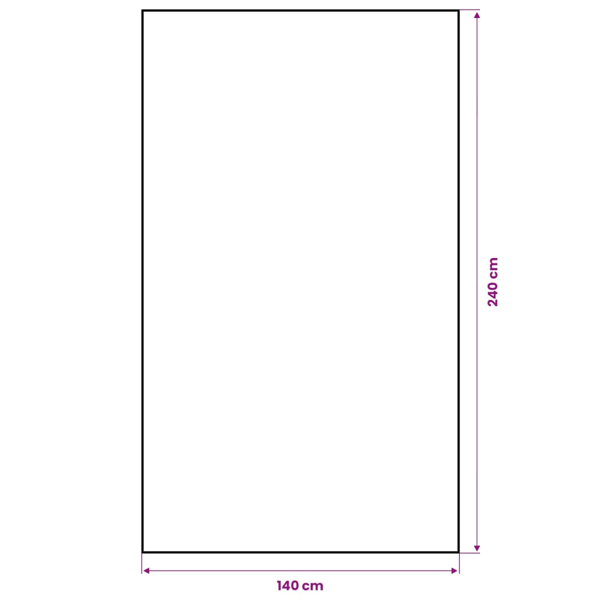 vidaXL Τραβέρσα από γιούτα Φυσικό 140 x 240 cm 100% Γιούτα Τοσσά