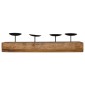 vidaXL Κηροπήγιο Φυσικό 50 x 15 x 10 εκ Μασίφ ξύλο teak