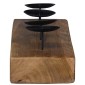 vidaXL Κηροπήγιο Φυσικό 50 x 15 x 10 εκ Μασίφ ξύλο teak