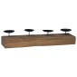 vidaXL Κηροπήγιο Φυσικό 50 x 15 x 10 εκ Μασίφ ξύλο teak