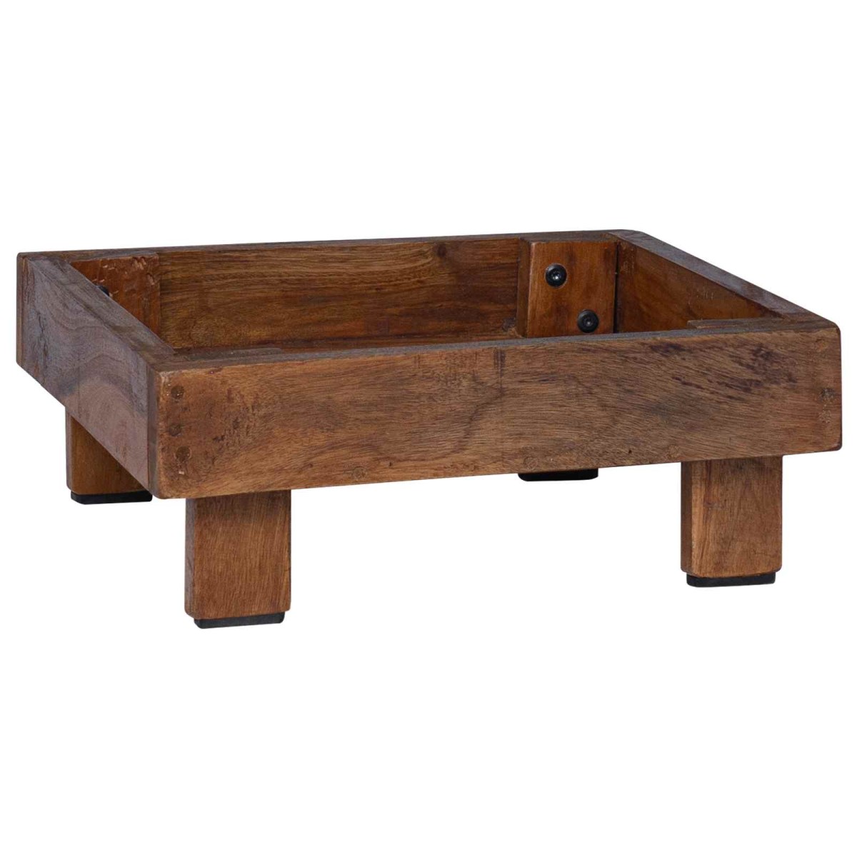 vidaXL Βάση φυτών 3 τμχ. Καφέ 35 x 35 x 12 cm Ξύλο Μαόνι