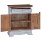 vidaXL Ντουλάπι αποθήκευσης 63 x 30 x 79 εκ Στερεό ξύλο Μαόνι