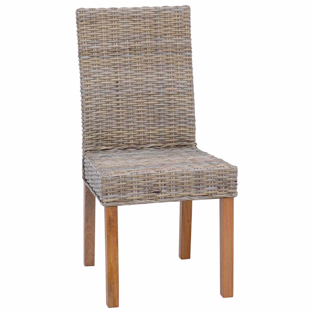 vidaXL Καρέκλα τραπεζαρίας 2 τμχ. Γκρίζο Kubu 45 x 54 x 93 εκ