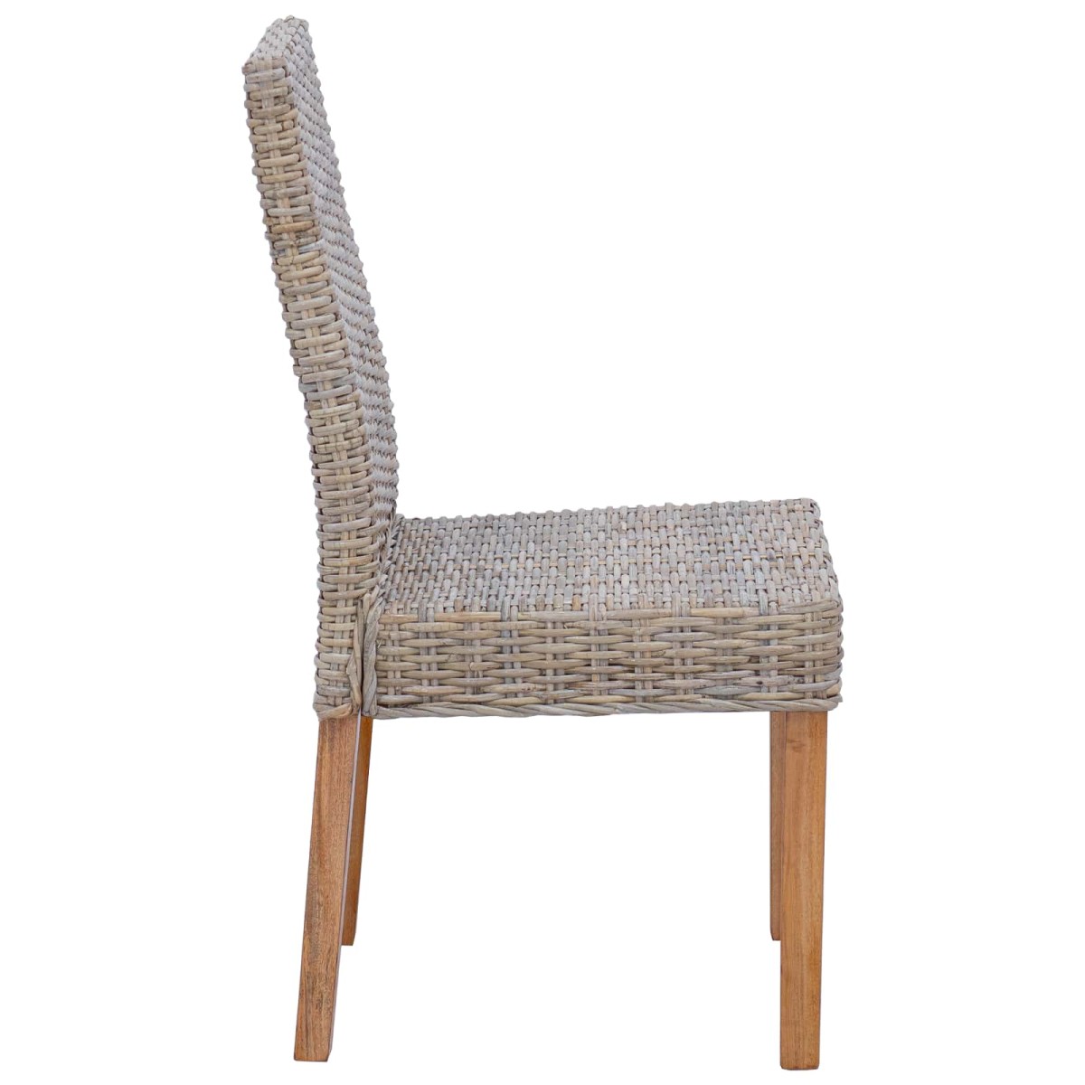 vidaXL Καρέκλα τραπεζαρίας 2 τμχ. Γκρίζο Kubu 45 x 54 x 93 εκ