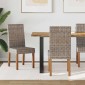 vidaXL Καρέκλα τραπεζαρίας 2 τμχ. Γκρίζο Kubu 45 x 54 x 93 εκ