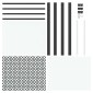 vidaXL Γυάλινη πόρτα Μαύρο 102,5 x 3,5 x 201,5 εκ Αλουμίνιο