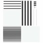 vidaXL Γυάλινη πόρτα Ριγέ Μαύρο 83 x 3,5 x 201,5 εκ Αλουμίνιο