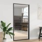 vidaXL Γυάλινη πόρτα Ριγέ Μαύρο 102,5 x 3,5 x 201,5 εκ Αλουμίνιο