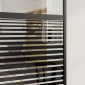 vidaXL Γυάλινη πόρτα Ριγέ Μαύρο 76 x 2 x 205 εκ. Αλουμίνιο