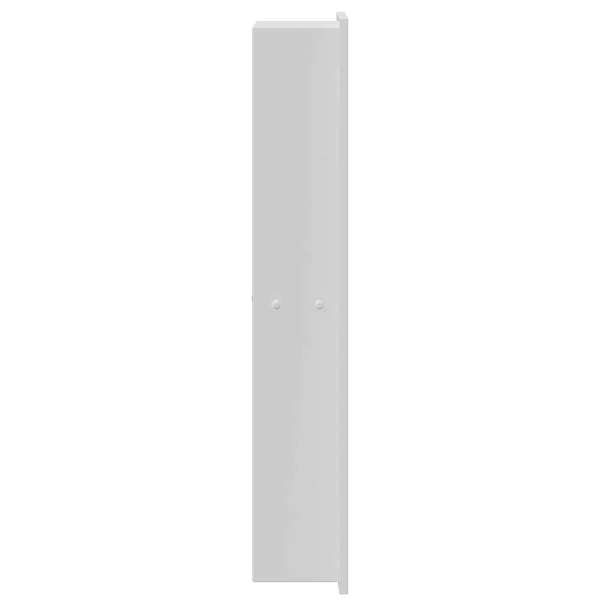 vidaXL Νίτσα Μπάνιου Λευκός 60 x 20 x 9,5 εκ Ανοξείδωτο ατσάλι
