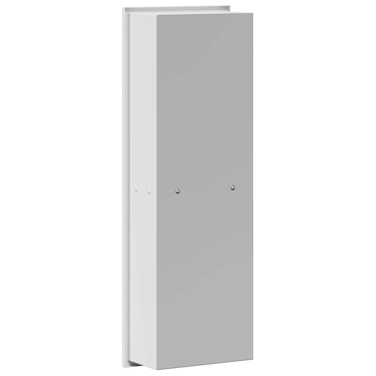 vidaXL Νίτσα Μπάνιου Λευκός 60 x 20 x 9,5 εκ Ανοξείδωτο ατσάλι