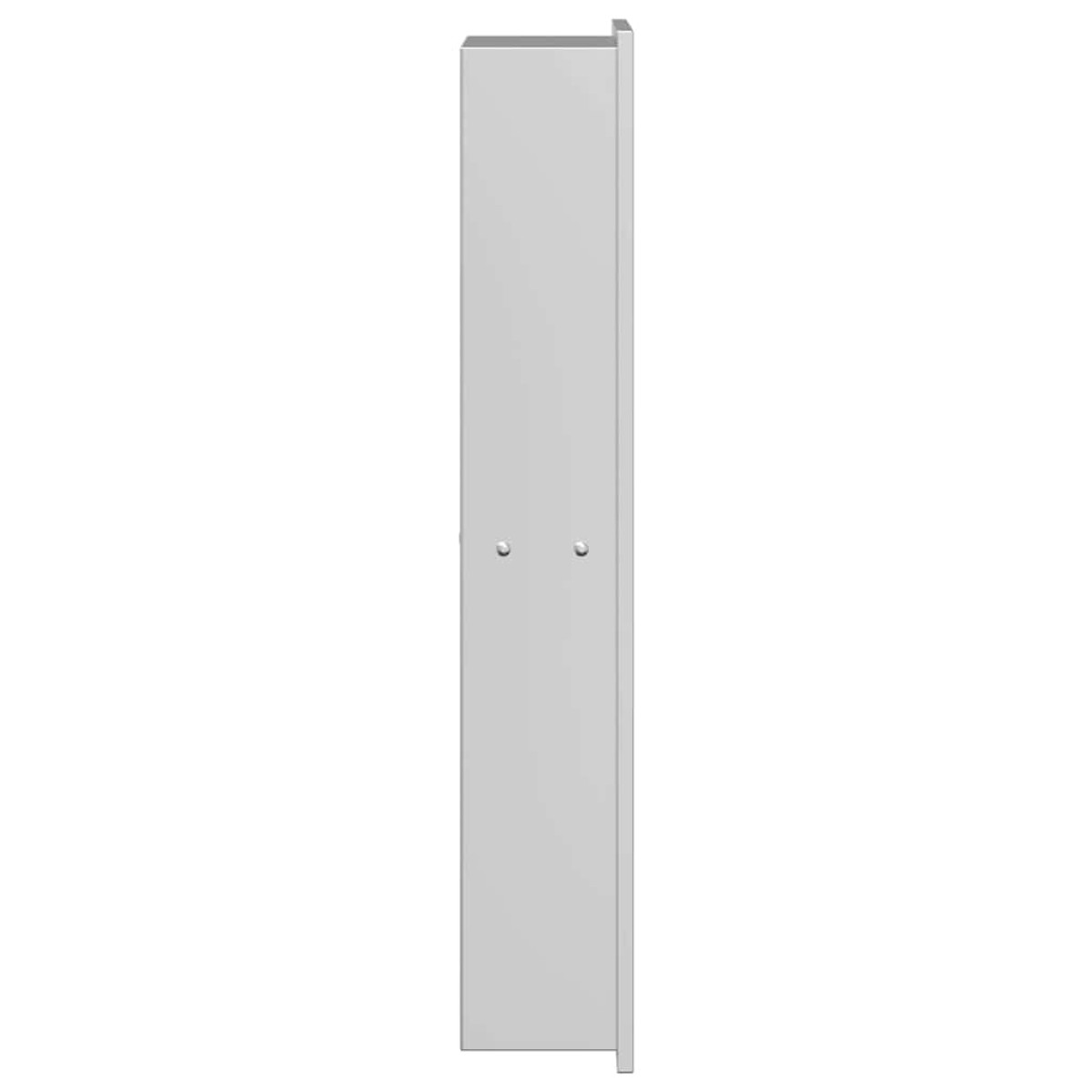 vidaXL Νίτσα Μπάνιου Ασημί 60 x 20 x 9,5 εκ Ανοξείδωτο ατσάλι