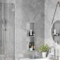 vidaXL Νίτσα Μπάνιου Ασημί 60 x 20 x 9,5 εκ Ανοξείδωτο ατσάλι