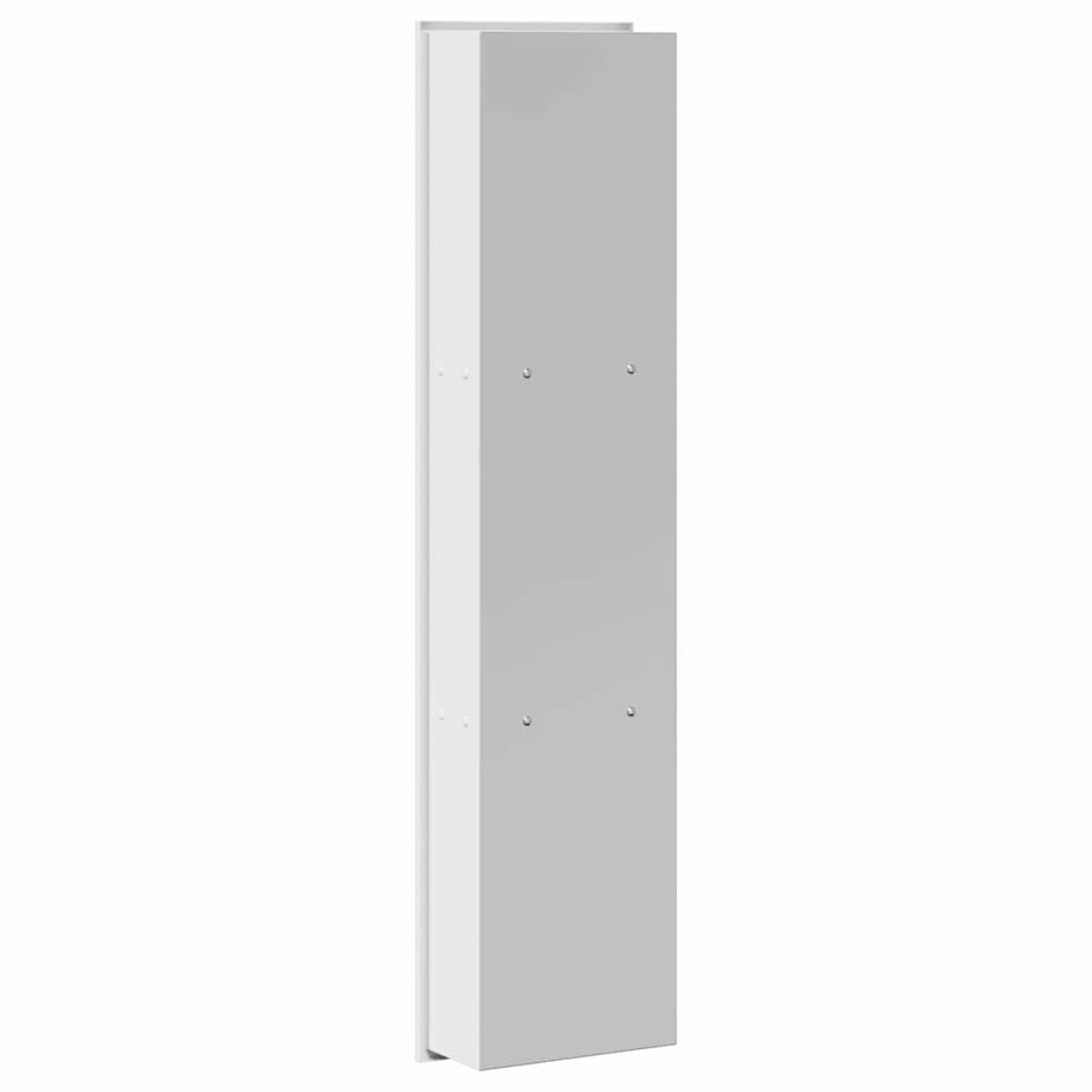 vidaXL Νίτσα Μπάνιου Λευκός 90 x 20 x 9,5 εκ Ανοξείδωτο ατσάλι
